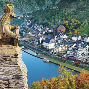 Beautiful view of river at Cochem, Germany